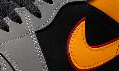 Shop Jordan Air  1 Low Sneaker In Black/ Vivid Orange/ Graphite