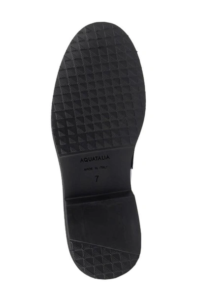 Shop Aquatalia Marta Weatherproof Platform Penny Loafer In Black