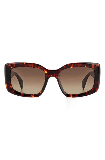 Shop Rag & Bone 54mm Gradient Rectangular Sunglasses In Havana/ Brown Gradient