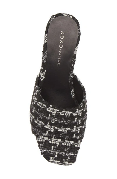 Shop Koko + Palenki Belize Sandal In Black Tweed