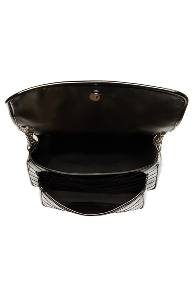 Shop Saint Laurent Medium Niki Patent Leather Convertible Crossbody Bag In Noir