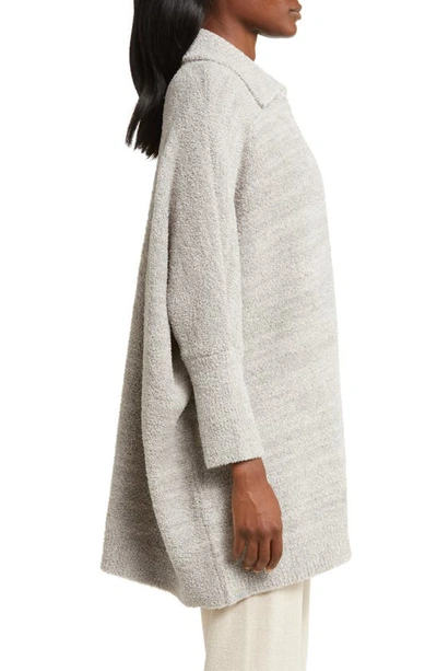 Shop Barefoot Dreams Cozychic™ Collared Oversize Cardigan In He Pewter-silver