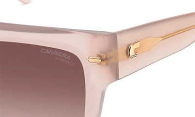 Shop Carrera Eyewear 55mm Flat Top Sunglasses In Nude/ Brown Gradient