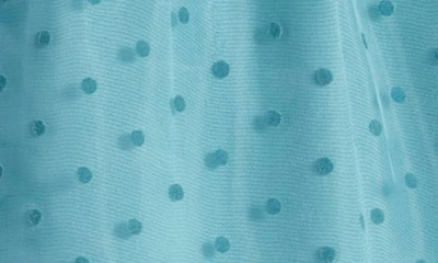 Shop Nordstrom Kids' Polka Dot Puff Sleeve Dress In Teal Britt Duck Dot