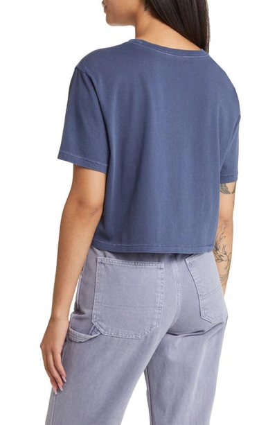 Shop Bp. Oversize Crop T-shirt In Blue Shadow