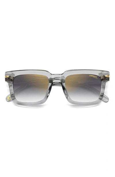 Carrera Eyewear 52mm Rectangular Sunglasses In Grey/ Gray Sf Gd Sp