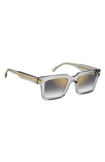 Carrera Eyewear 52mm Rectangular Sunglasses In Grey/ Gray Sf Gd Sp