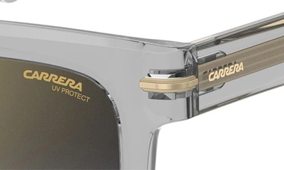 Carrera Eyewear 52mm Rectangular Sunglasses In Grey/ Gray Sf Gd Sp