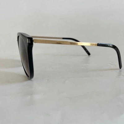 Pre-owned Saint Laurent Black Classic Round Sunglasses