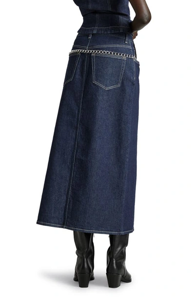 Shop & Other Stories Denim Midi Skirt In Rinse