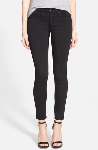 Shop Ag 'the Legging' Sateen Ankle Jeans (super Black)