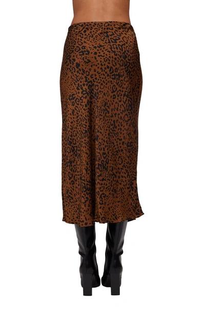 Shop Bella Dahl Bias Midi Skirt In Gold Spots Print