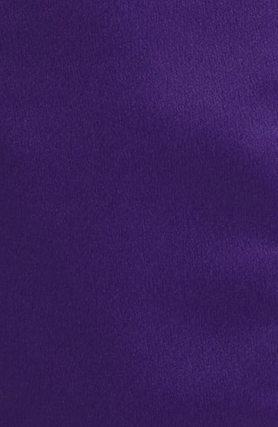 Shop Adelyn Rae Feather Cuff Long Sleeve Blazer Minidress In Violet