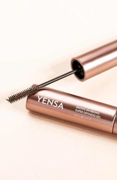 Shop Yensa Brows On Brows Super Defining Gel In Soft Black