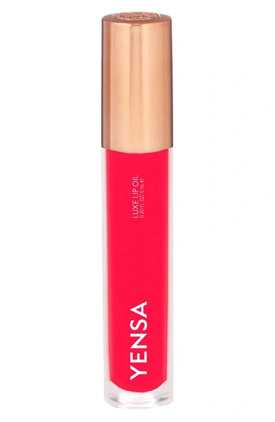 Shop Yensa Luxe Lip Oil In Power Pink