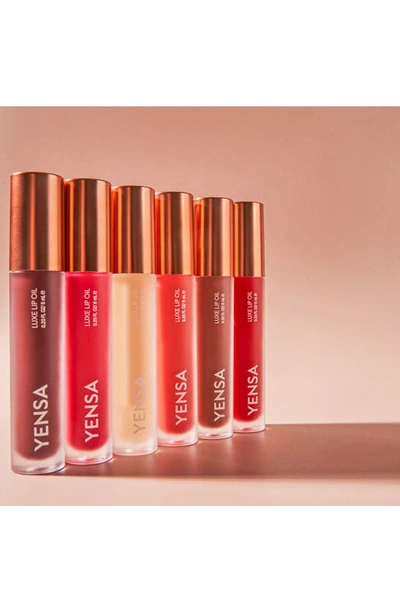 Yensa Luxe Lip Oil In Rising Ruby