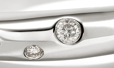 John Hardy Surf Diamond Band Ring In Silver