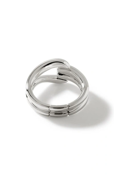 John Hardy Surf Link Ring In Silver