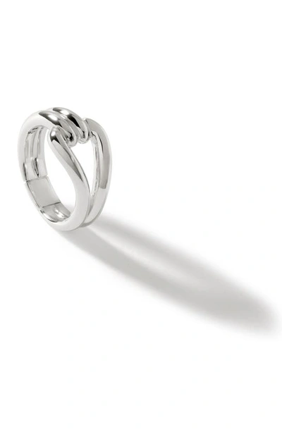 John Hardy Surf Link Ring In Silver