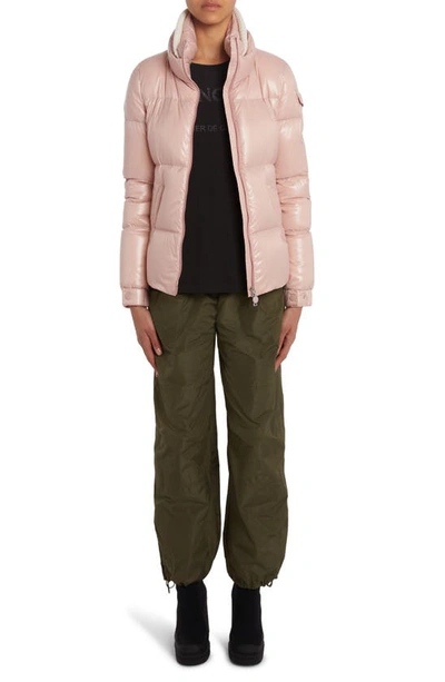 Shop Moncler Vistule Down Puffer Jacket In Pink