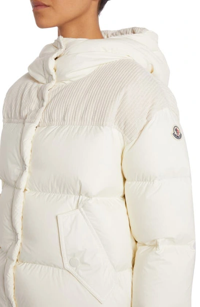 Moncler White Jaseur Down Jacket In White