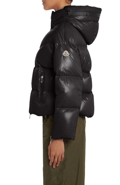 Shop Moncler Huppe Nylon Down Puffer Jacket In Black