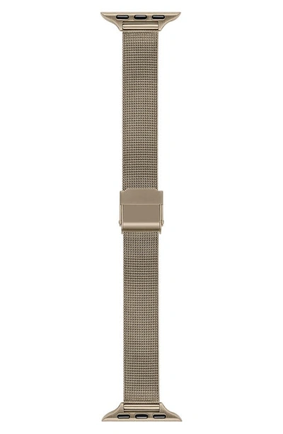 Shop The Posh Tech Blake Stainless Steel Mesh Apple Watch® Watchband In New Gold