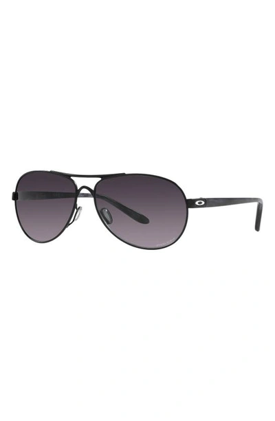 Oakley Feedback Pilot-frame Sunglasses In Grey Gradient