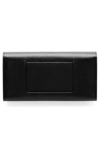 Shop Mulberry Darley Leather Continental Wallet In A100 Black