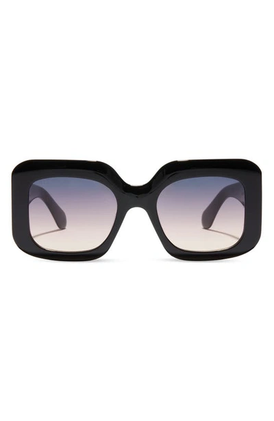 Shop Diff Giada 52mm Gradient Square Sunglasses In Black/ Twilight Gradient