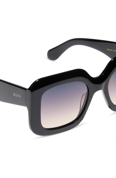 Shop Diff Giada 52mm Gradient Square Sunglasses In Black/ Twilight Gradient