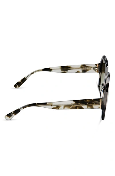 Shop Diff Nola 51mm Polarized Gradient Square Sunglasses In Kombu/ Olive Gradient