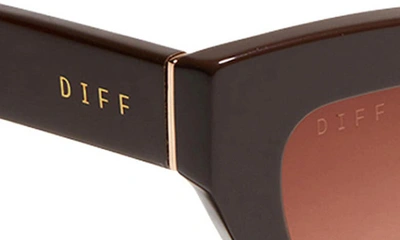 Shop Diff Katarina 51mm Gradient Cat Eye Sunglasses In Truffle/ Brown Gradient