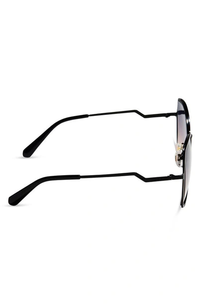 Shop Diff Donna Ii 55mm Gradient Square Sunglasses In Black/ Twilight Gradient
