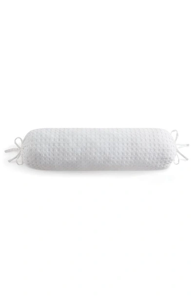 Shop Dkny Waffle Cotton Bolster Sham In White