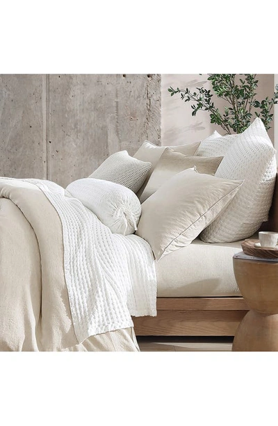 Dkny Pure Waffle Cotton Bolster Sham In White