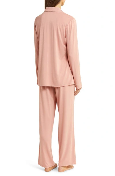 Shop Nordstrom Moonlight Eco Knit Pajamas In Pink Glass