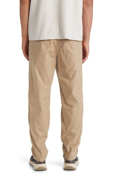 Shop Treasure & Bond Relaxed Fit Cotton Pants In Tan Burrow