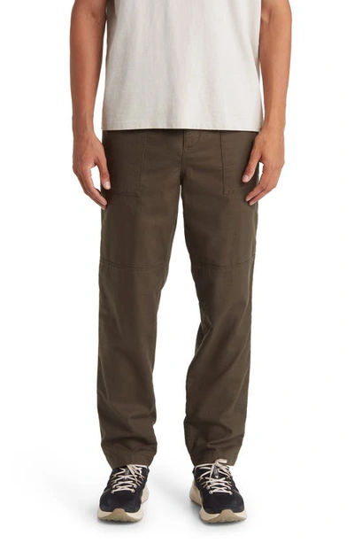 Shop Treasure & Bond Relaxed Fit Cotton Pants In Brown Wren