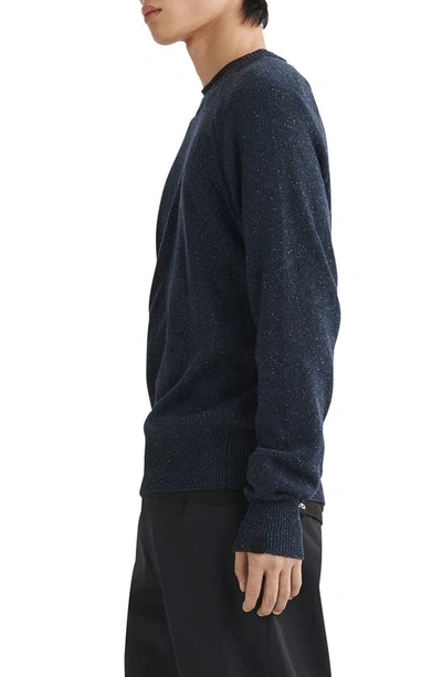 Shop Rag & Bone Donegal Wool Blend Sweater In Navy Multi