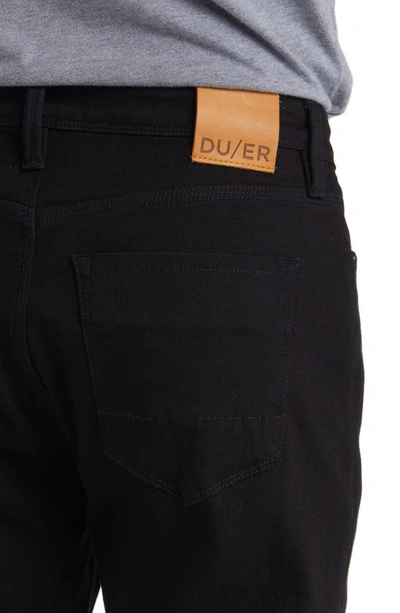 Shop Duer Relaxed Tapered Performance Denim Jeans In Black