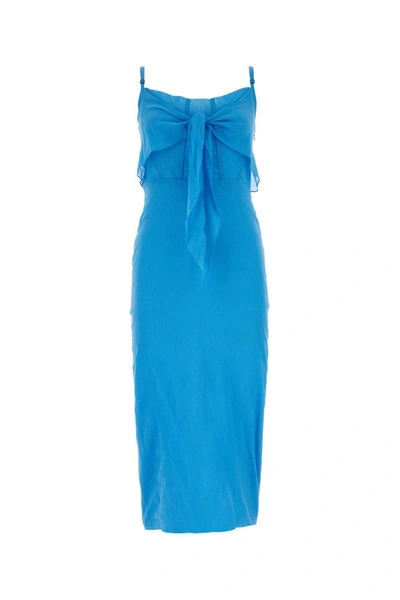 Shop Patou Dress In Light Blue