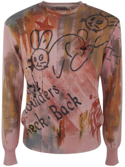Shop Vivienne Westwood Artist Round Neck Clothing In Multicolour