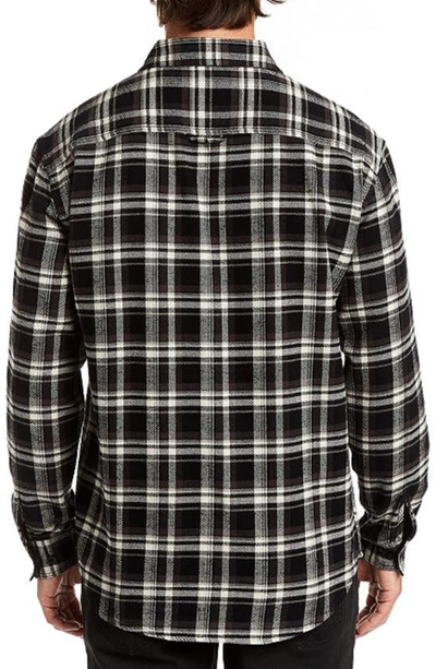 Shop Rainforest Heavyweight Brushed Flannel Shirt In Charcoal Plaid
