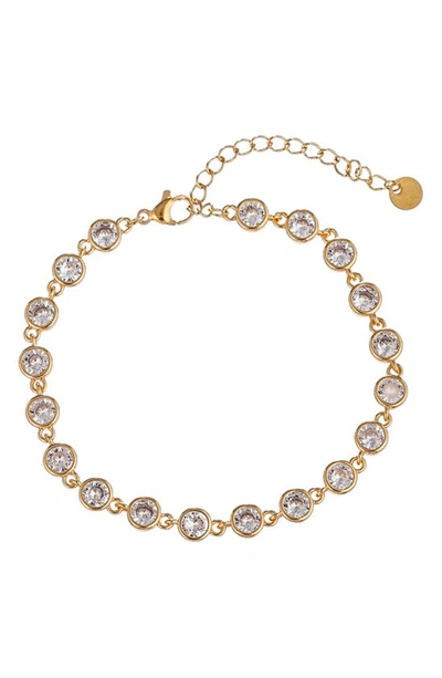Shop Eye Candy Los Angeles Emma 3-piece Cz Bracelet Set In Gold