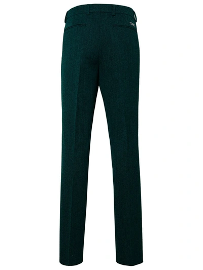 Shop Versace Pantalone In Green