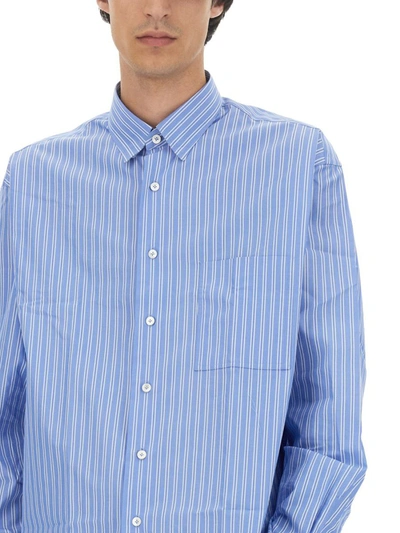 Shop Lanvin Oversize Fit Shirt In Blue