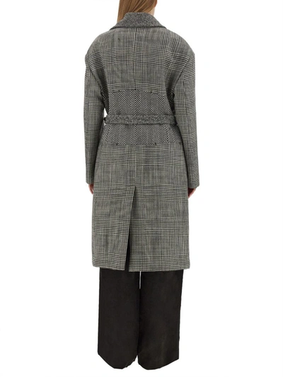 Shop Tom Ford Wool Patchwork Coat In Multicolor