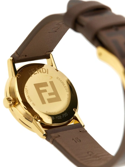 Shop Fendi 'forever More' Watch In Brown