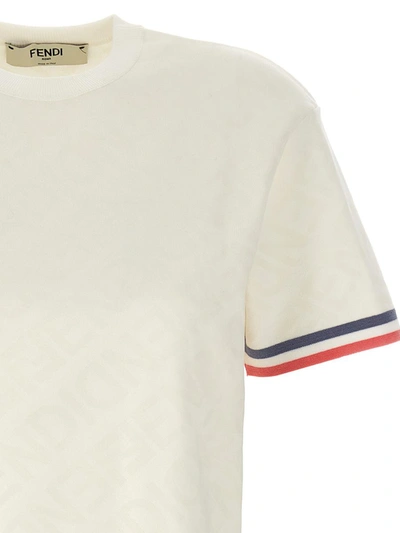 Shop Fendi Logo T-shirt In White